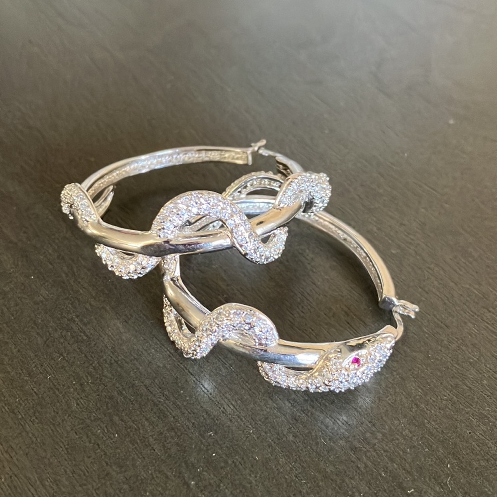 Loop Earrings Silver - image 2